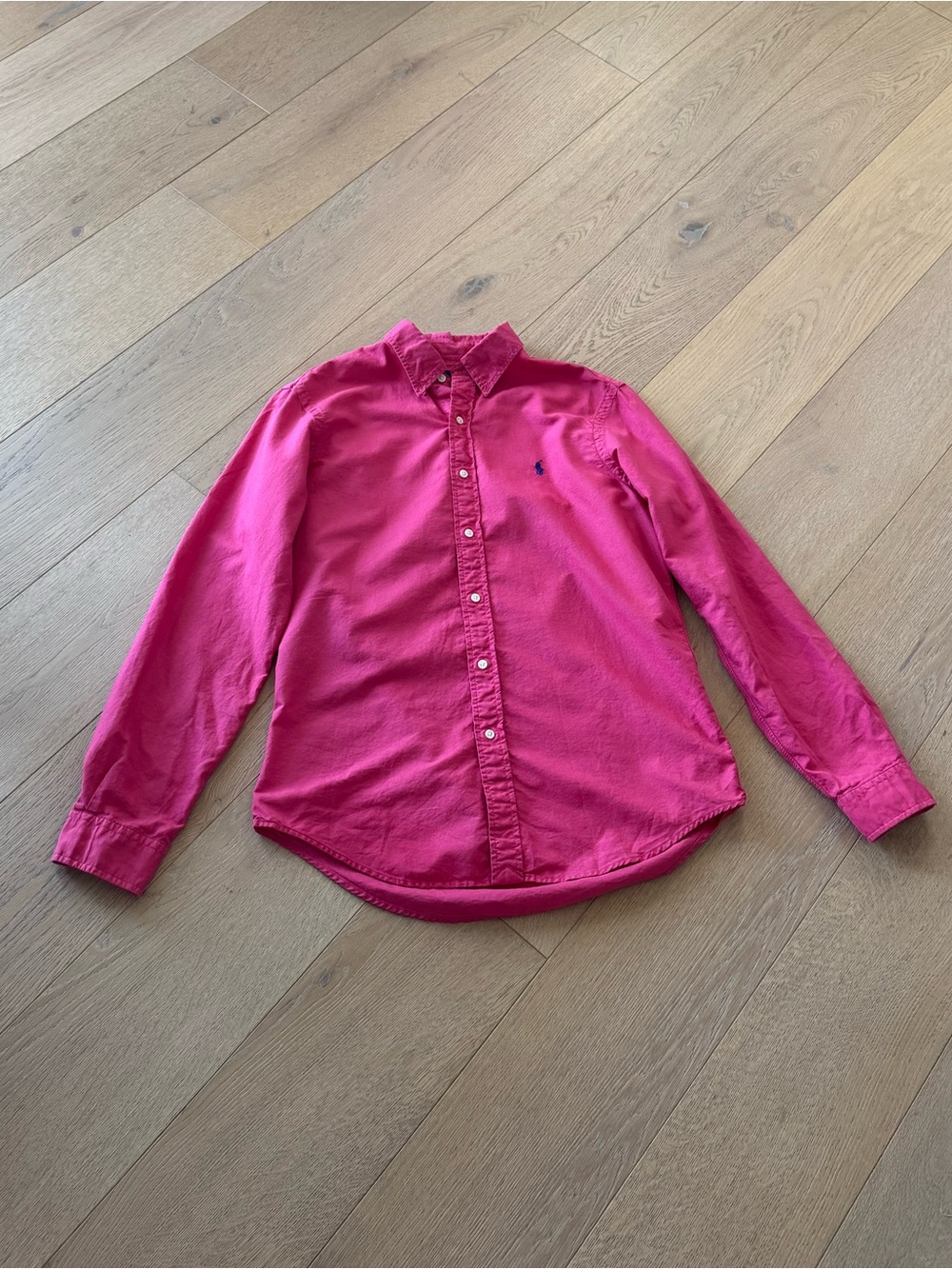Ralph Lauren Dark Pink Oxford Button-Down Shirt Medium